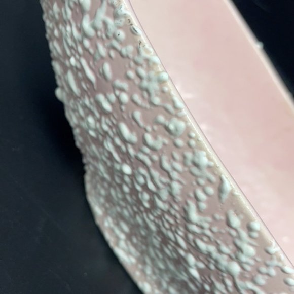 Stanford Sebring MCM Splatter Confetti Textured Console Bowl Candlesticks (2) - Picture 6 of 7